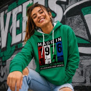 SWEAT CAPUCHE MADE IN SAINT ETIENNE / 1976 LLDV