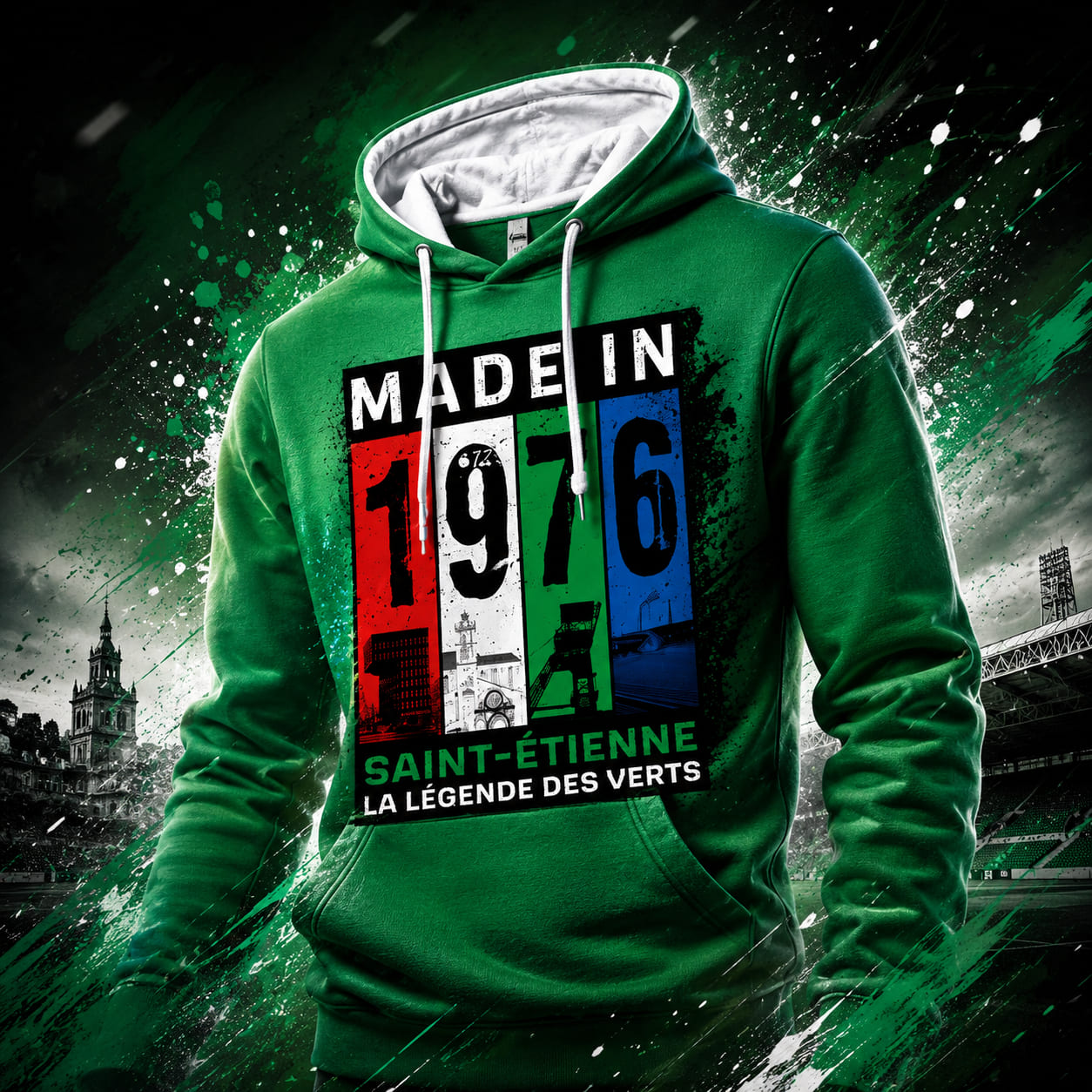 SWEAT CAPUCHE MADE IN SAINT ETIENNE / 1976 LLDV – Image 2